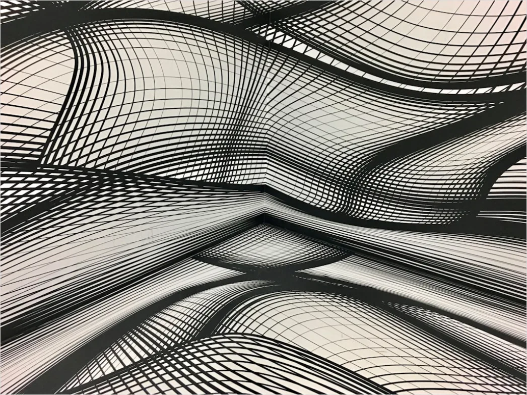 Detail Abstrakte Wellen Linie Hintergrund Minimal Number 10