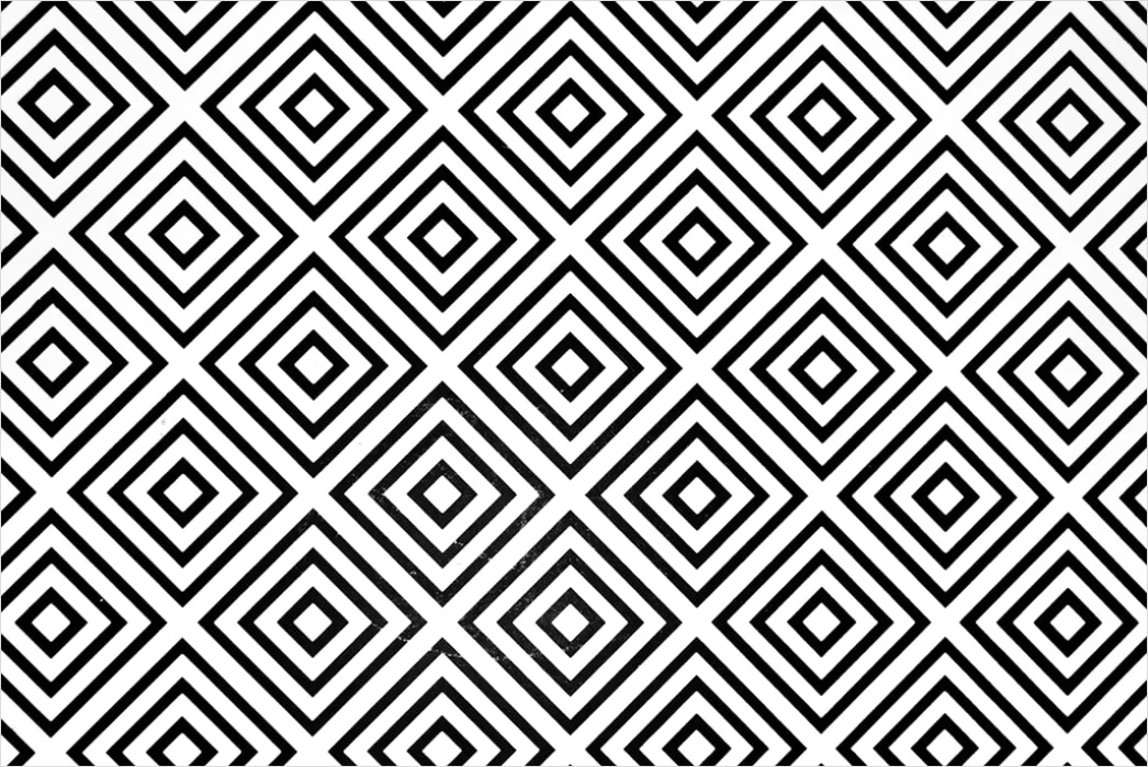 Abstraktes Geometrisches Muster Minimal Schwarz Weiss 916e