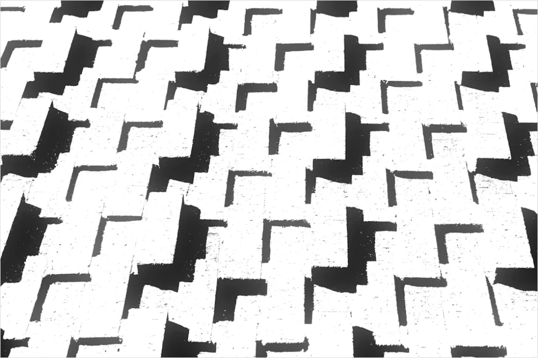Detail Abstraktes Geometrisches Muster Minimal Schwarz Weiß Number 12