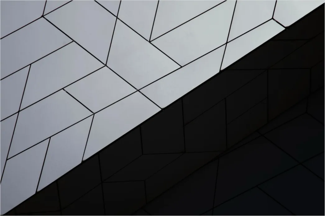 Detail Abstraktes Geometrisches Muster Minimal Schwarz Weiß Number 16