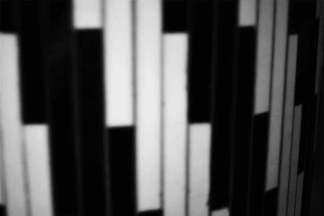 Detail Abstraktes Geometrisches Muster Minimal Schwarz Weiß Number 18