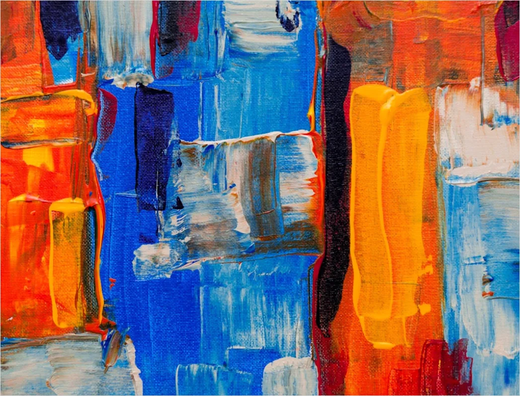 Detail Acryl Abstrakt Textur Bunt Leuchtend Hintergrund Number 11