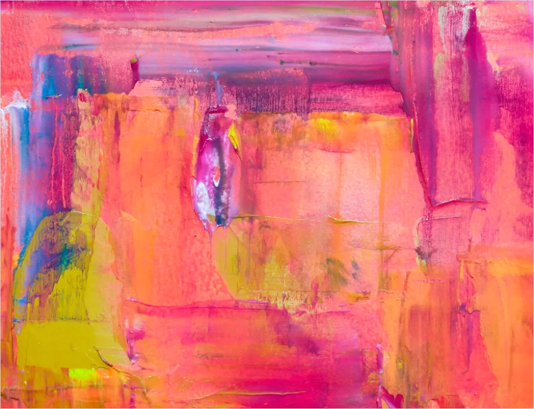 Detail Acryl Abstrakt Textur Bunt Leuchtend Hintergrund Number 6