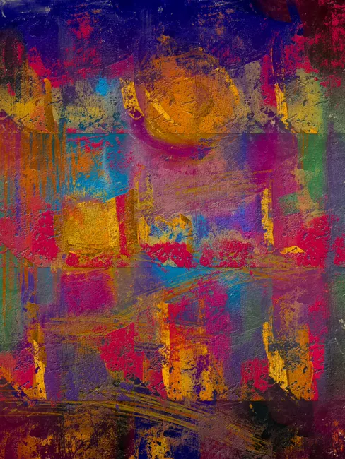 Detail Acryl Pinselstriche Abstrakt Bunt Hintergrund Number 2