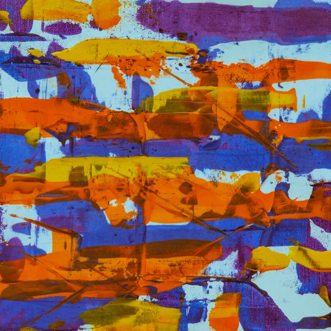 Detail Acryl Pinselstriche Abstrakt Bunt Hintergrund Number 16