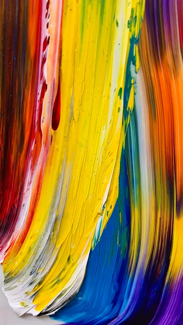 Detail Acryl Pinselstriche Abstrakt Bunt Hintergrund Number 19