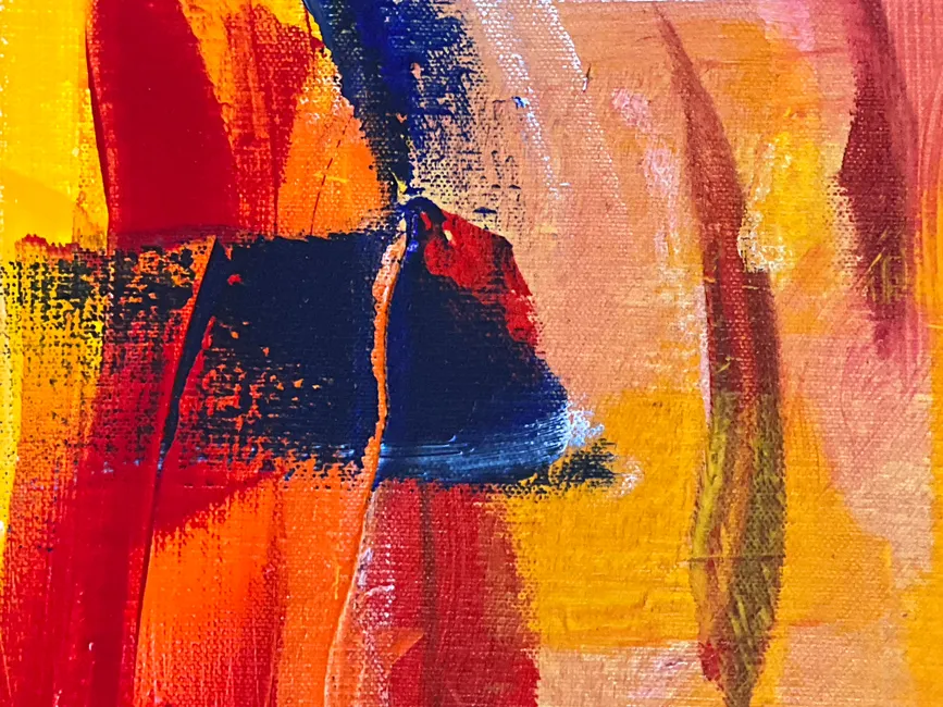 Detail Acryl Pinselstriche Abstrakt Bunt Hintergrund Number 20