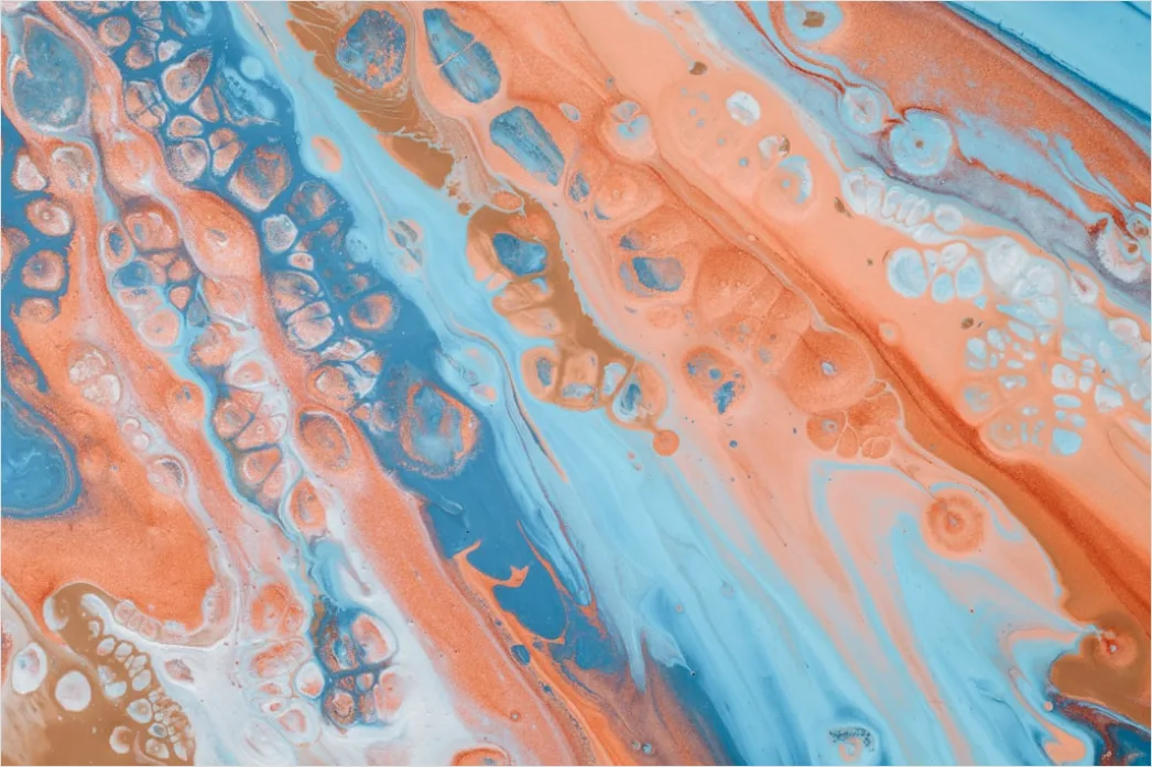 Detail Acryl Pouring Abstrakt Zellen Effekt Farben Number 18