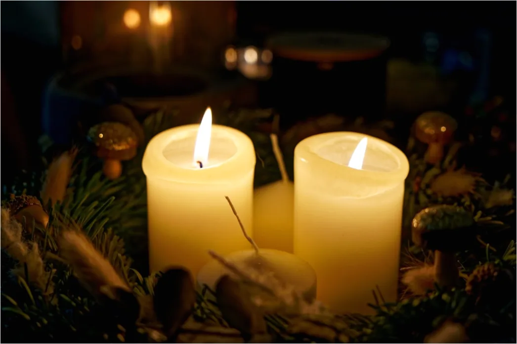 Detail Advent Kranz Kerzen Nahaufnahme Gemütlich Number 8