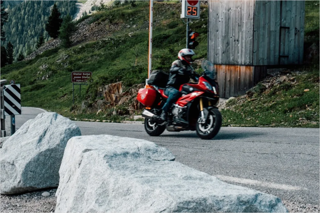 Detail Adventure Motorcycle Touring Mountain Road Number 2