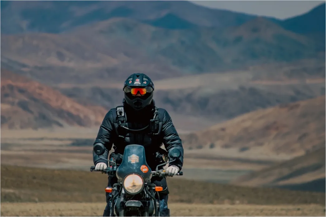 Detail Adventure Motorcycle Touring Mountain Road Number 12