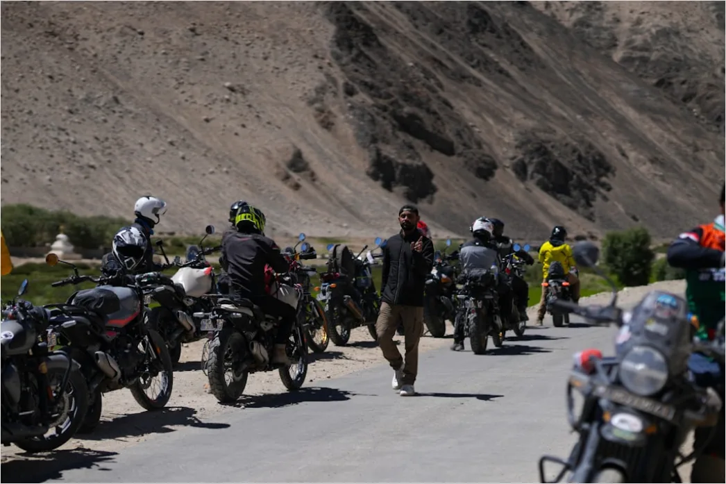 Detail Adventure Motorcycle Touring Mountain Road Number 3