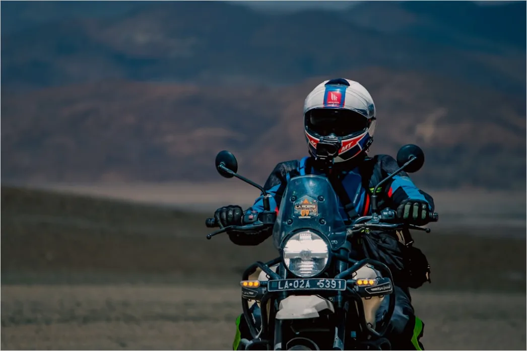 Detail Adventure Motorcycle Touring Mountain Road Number 8