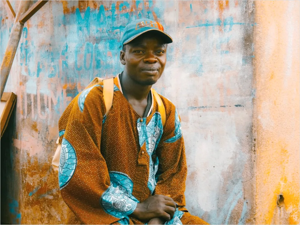 African Cultural Portrait Man Traditional Clothing D700