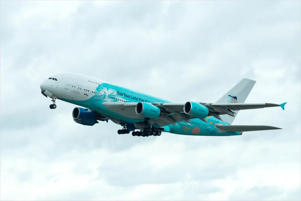 Detail Airbus A380 Double Decker Aircraft Exterior Number 3