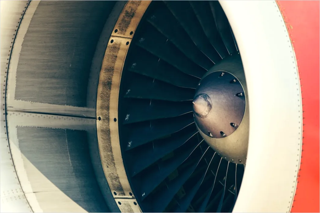Detail Aircraft Engine Turbine Close Up Macro Detail Number 2