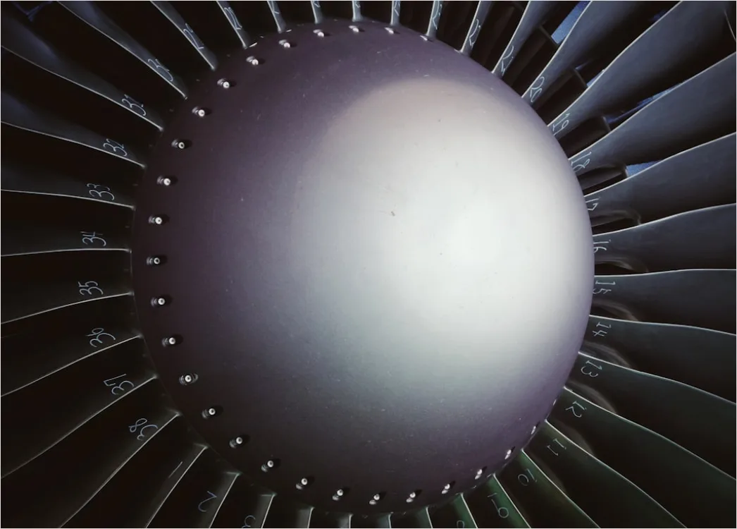 Detail Aircraft Engine Turbine Close Up Macro Detail Number 11