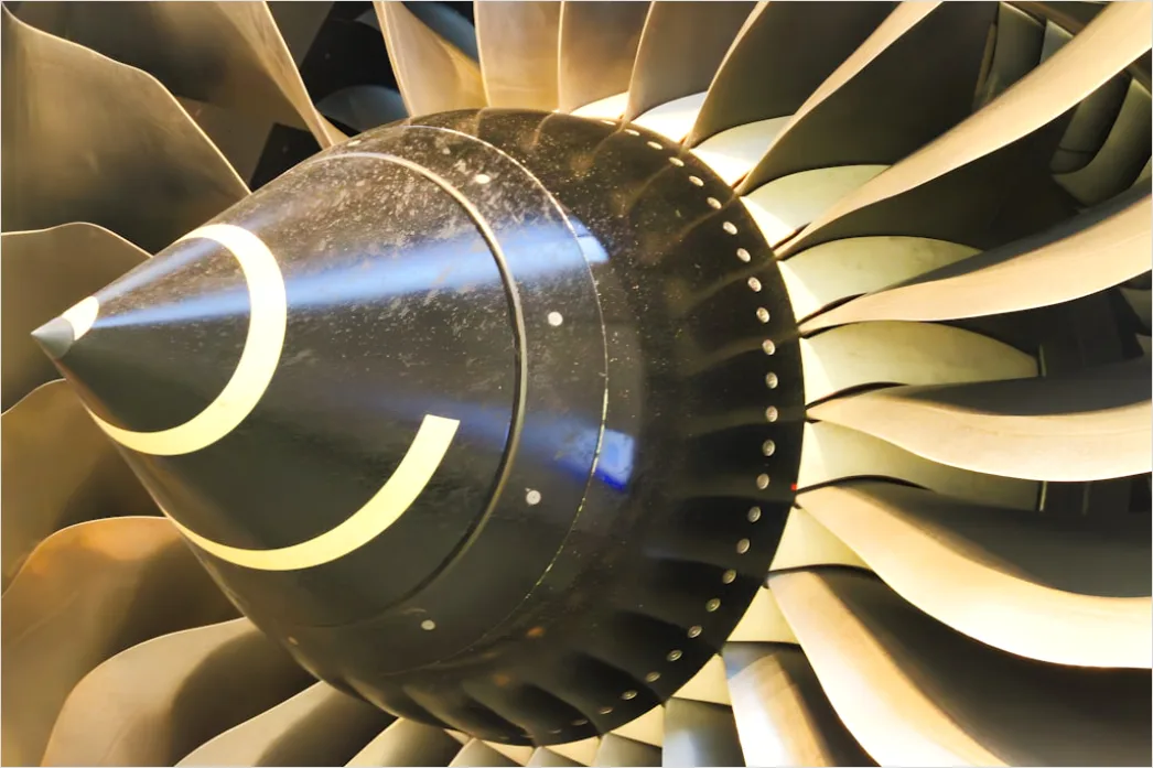 Detail Aircraft Engine Turbine Close Up Macro Detail Number 12