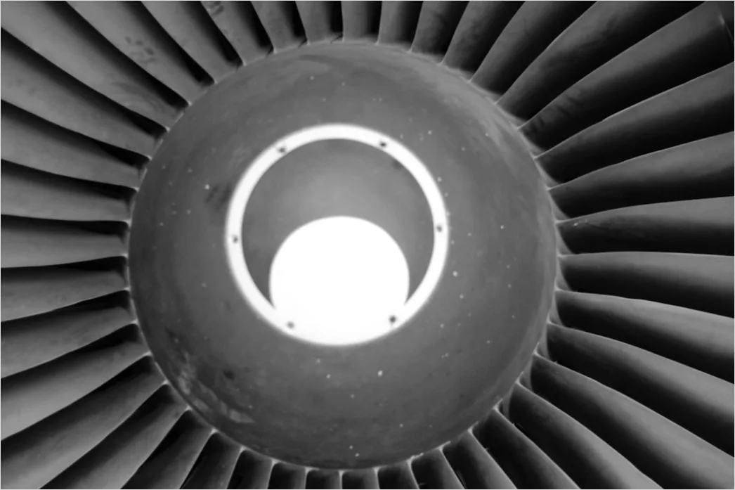 Detail Aircraft Engine Turbine Close Up Macro Detail Number 13