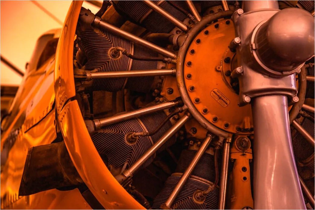 Detail Aircraft Engine Turbine Close Up Macro Detail Number 14
