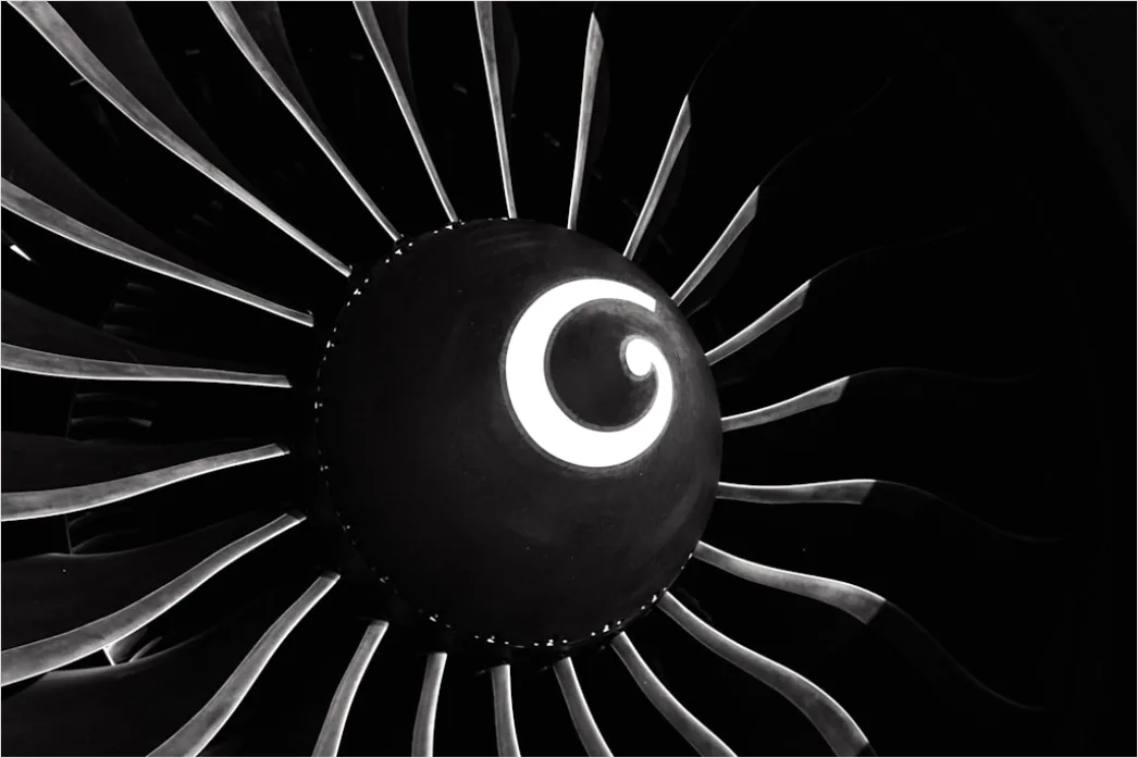 Detail Aircraft Engine Turbine Close Up Macro Detail Number 4