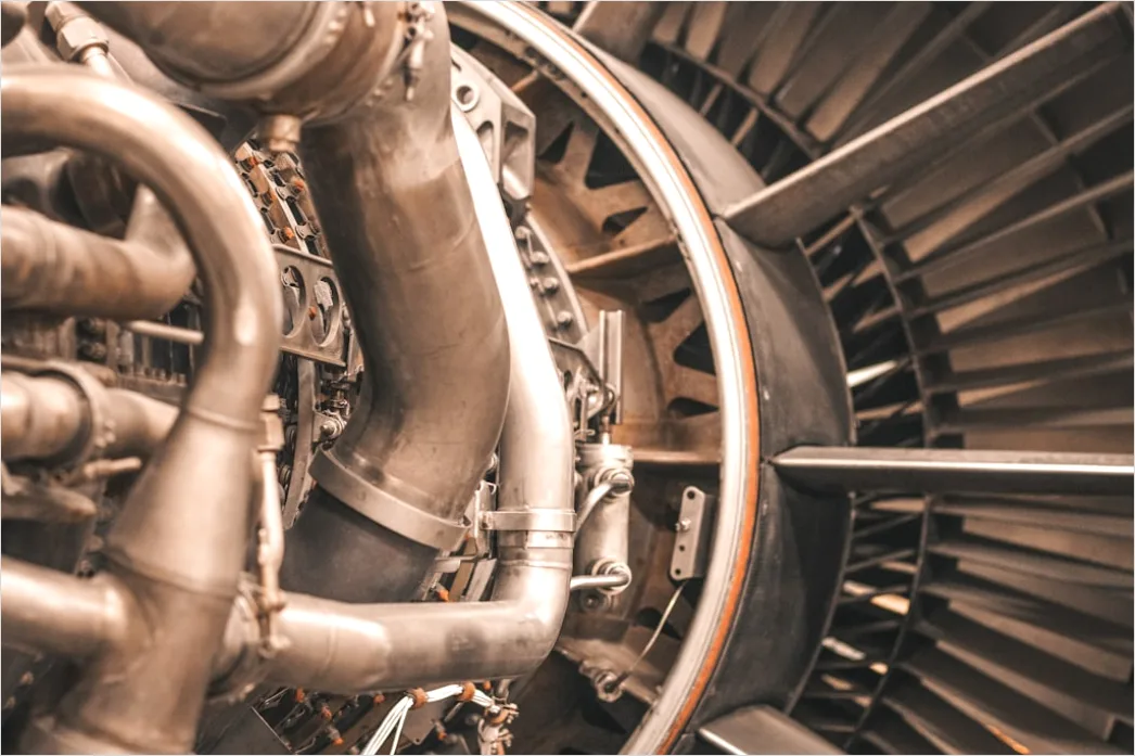 Detail Aircraft Engine Turbine Close Up Macro Detail Number 6