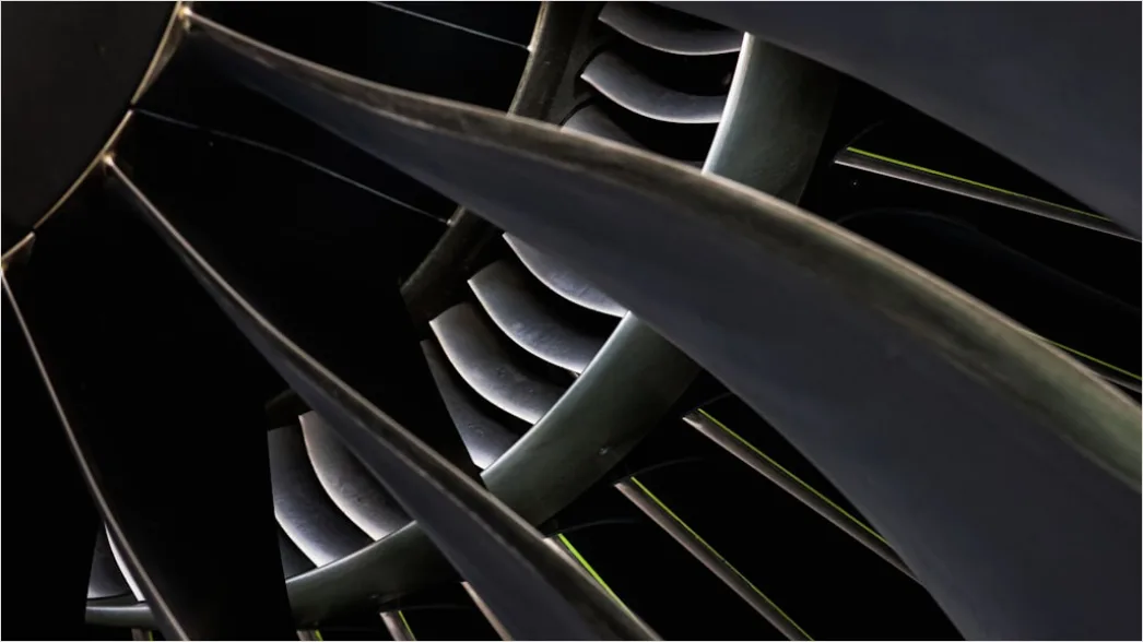 Detail Aircraft Engine Turbine Close Up Macro Detail Number 7