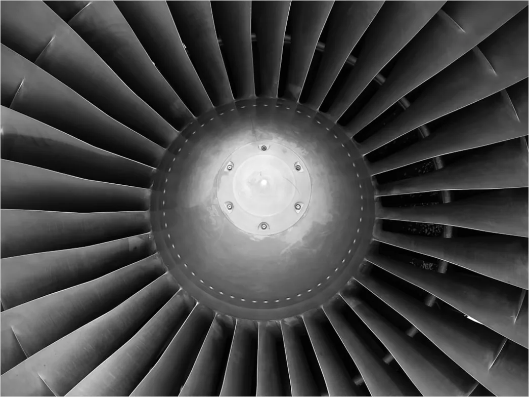 Detail Aircraft Engine Turbine Close Up Macro Detail Number 8