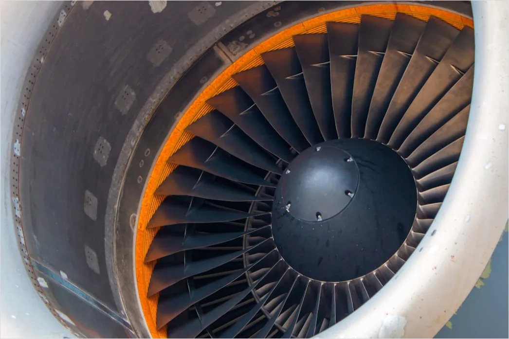 Detail Aircraft Engine Turbine Close Up Macro Detail Number 9