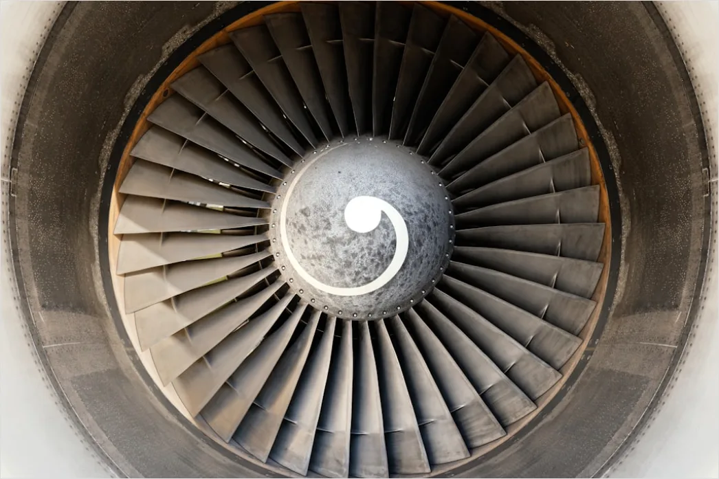 Detail Aircraft Engine Turbine Close Up Macro Detail Number 10