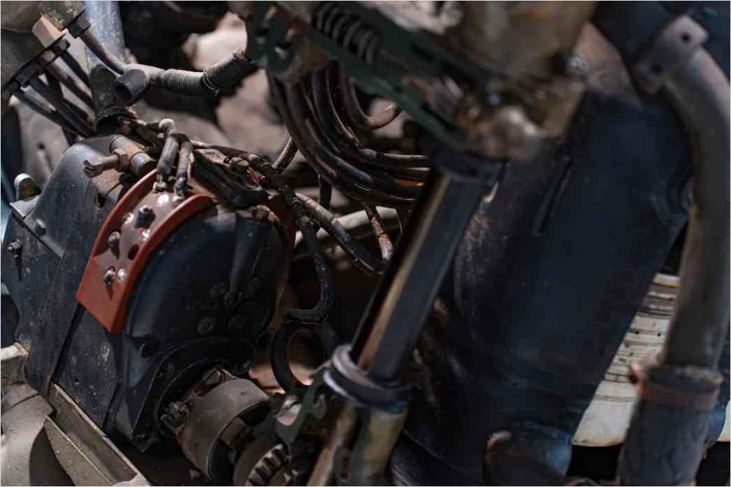 Aircraft Maintenance Engineer Inspecting Engine A0af