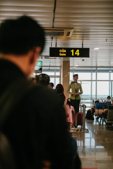 Detail Airport Security Checkpoint Passengers Queuing Number 5