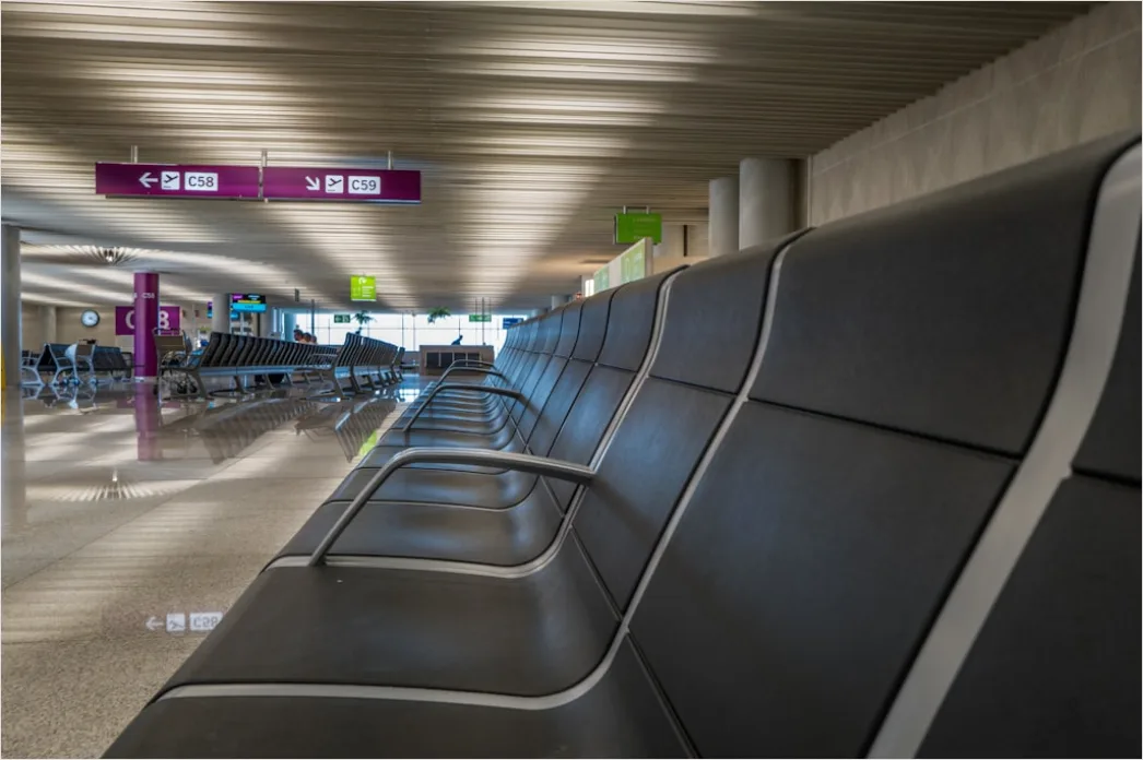 Detail Airport Terminal Interior Busy Travel Scene Number 18