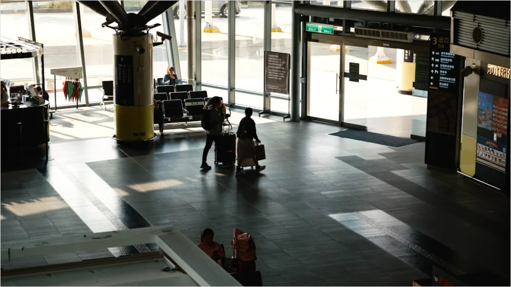 Detail Airport Terminal Interior Busy Travel Scene Number 8