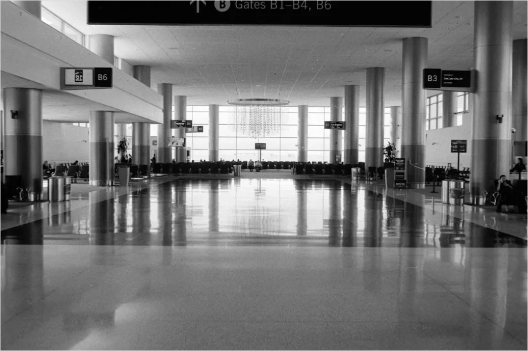 Detail Airport Terminal Interior Busy Travel Scene Number 10