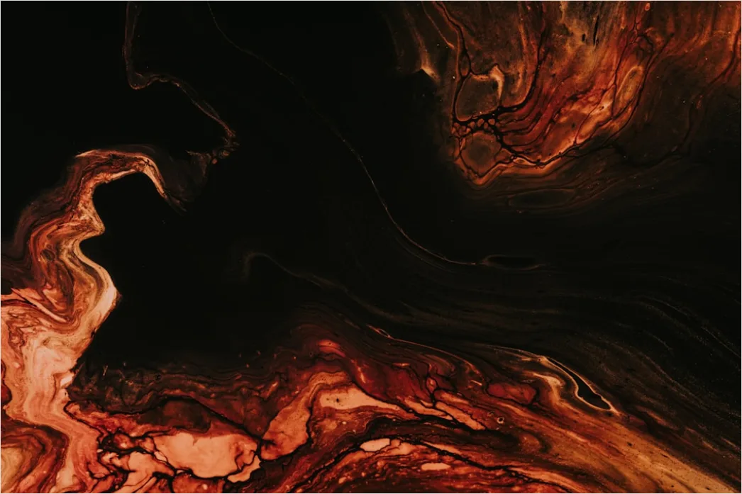 Detail Alkohol Ink Abstrakt Dunkle Farben Gold Number 13