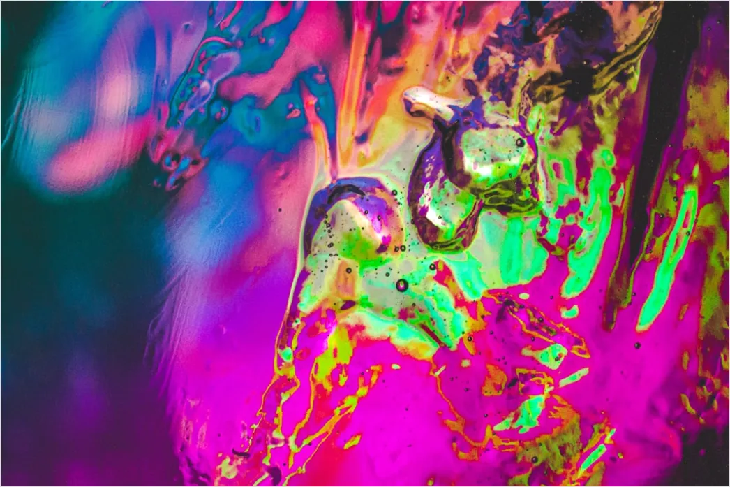 Detail Alkohol Tinte Abstrakt Flüssig Farben Makro Number 18