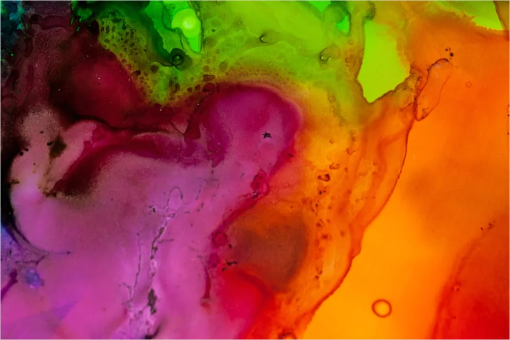 Detail Alkohol Tinte Abstrakt Flüssig Farben Makro Number 4