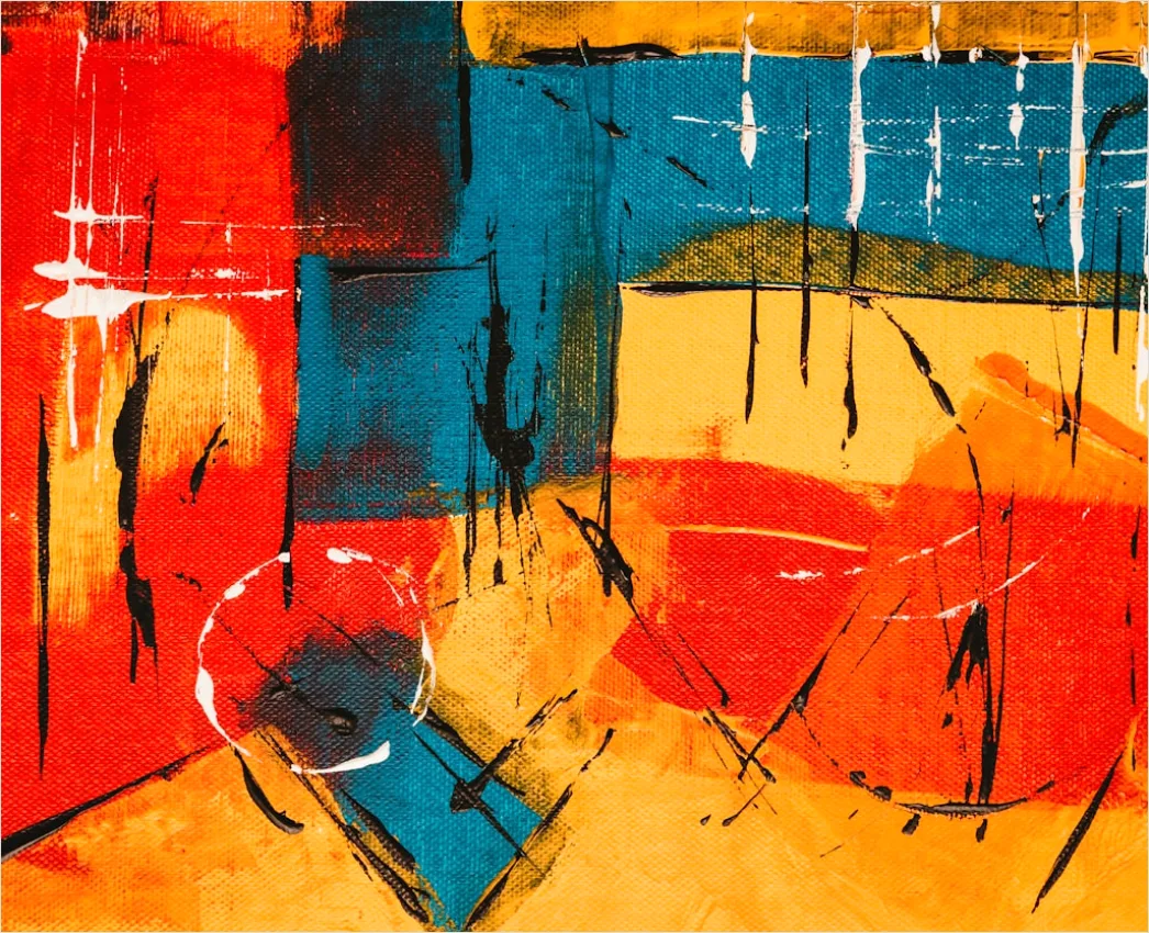 Detail Aquarell Abstrakt Pinselstriche Papier Textur Number 12