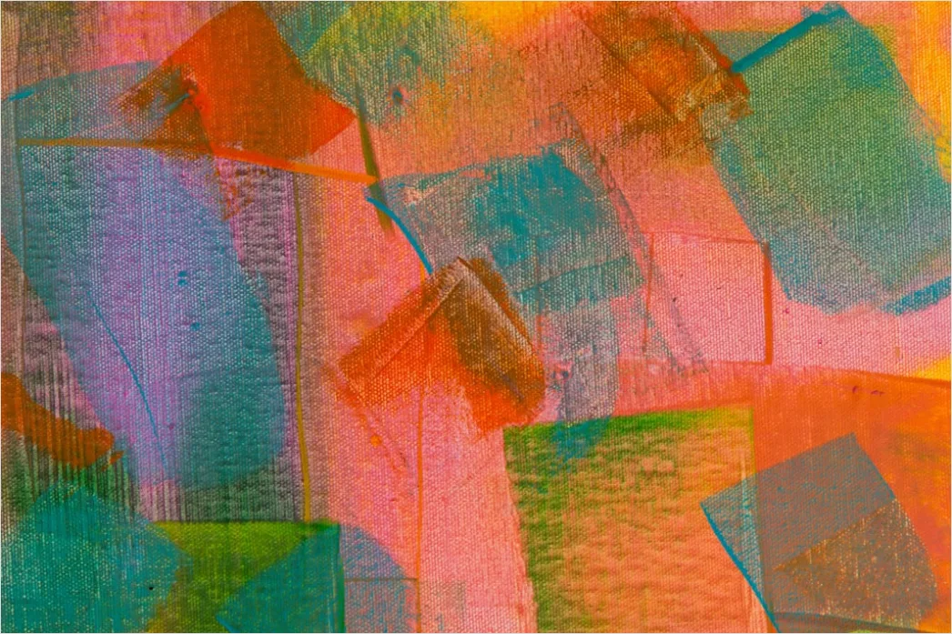 Detail Aquarell Abstrakt Pinselstriche Papier Textur Number 5
