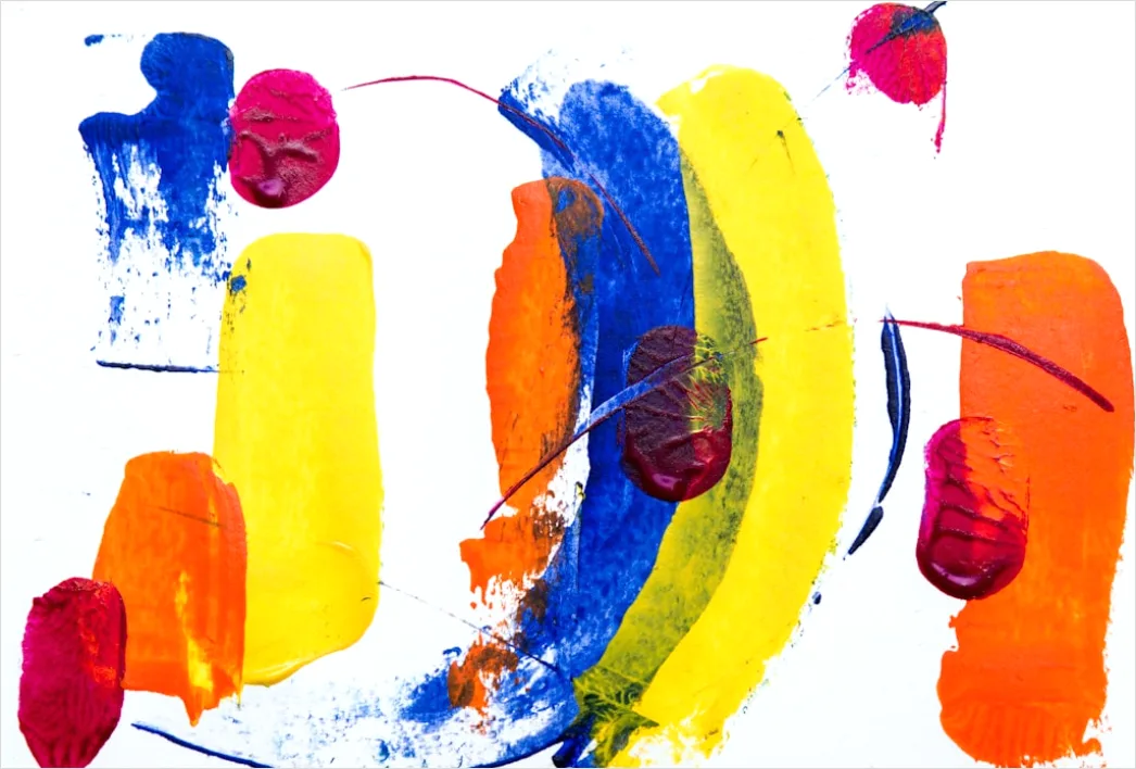 Detail Aquarell Abstrakt Pinselstriche Papier Textur Number 10