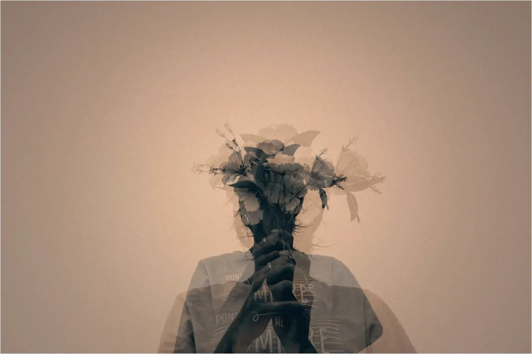 Artistic Portrait Double Exposure Nature And Face 9082