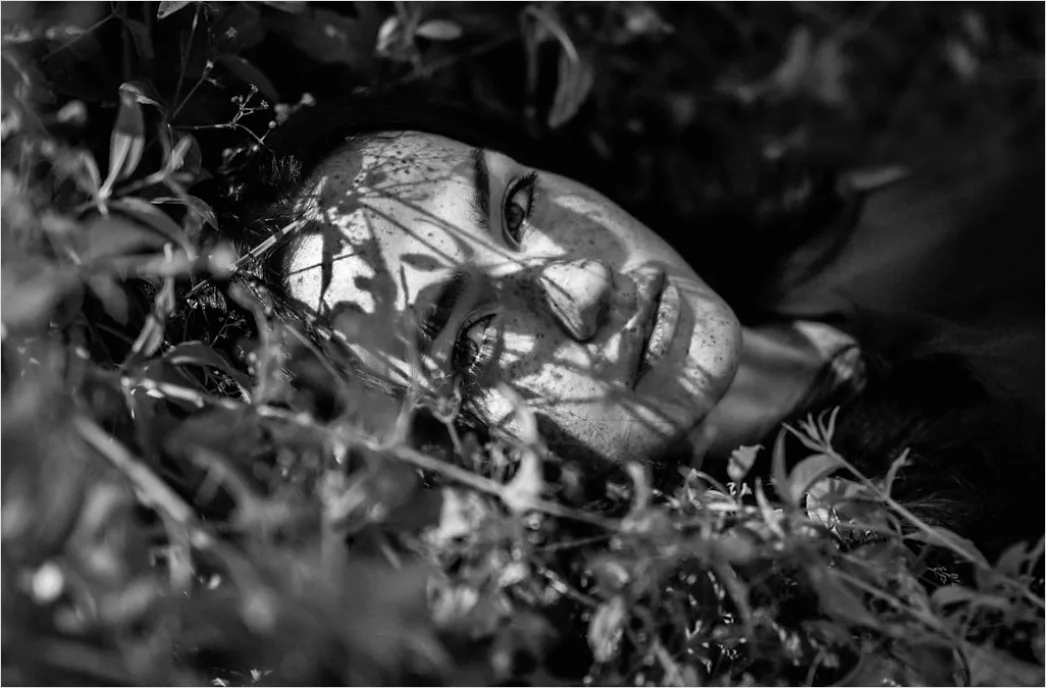 Detail Artistic Portrait Double Exposure Nature And Number 12