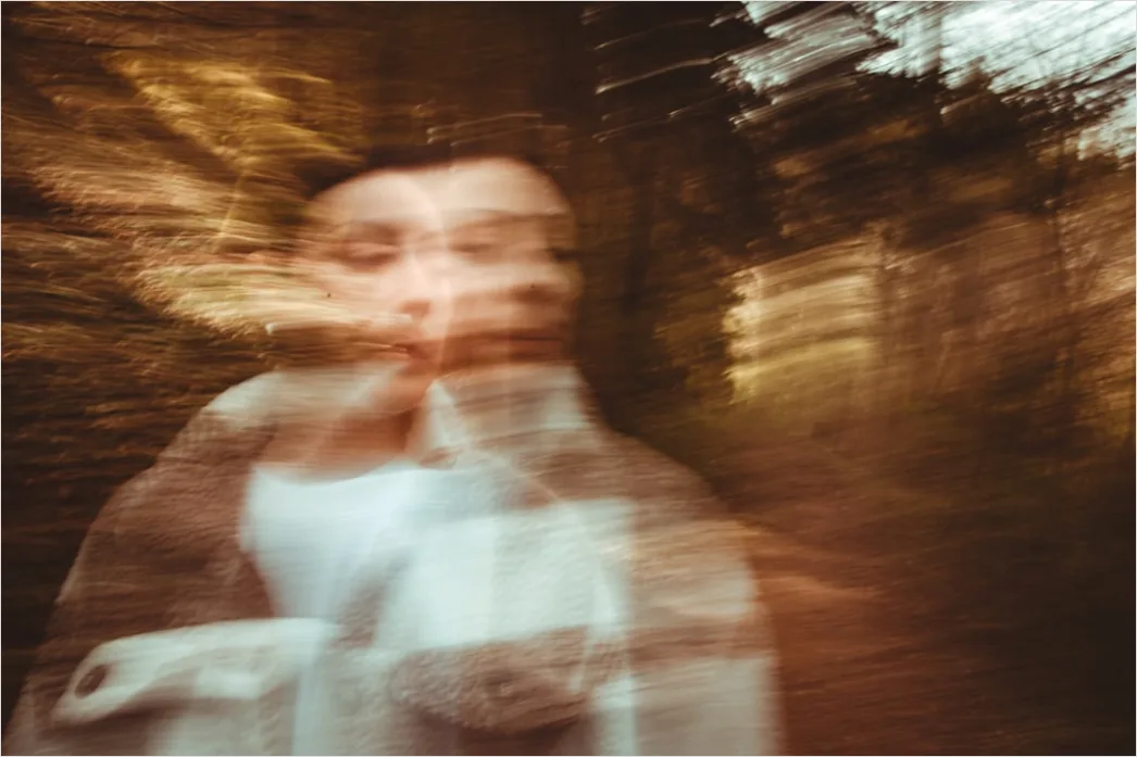 Detail Artistic Portrait Double Exposure Nature And Number 19