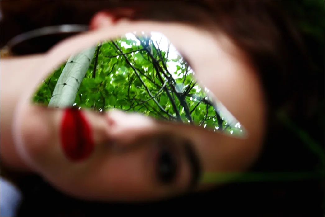 Detail Artistic Portrait Double Exposure Nature And Number 3