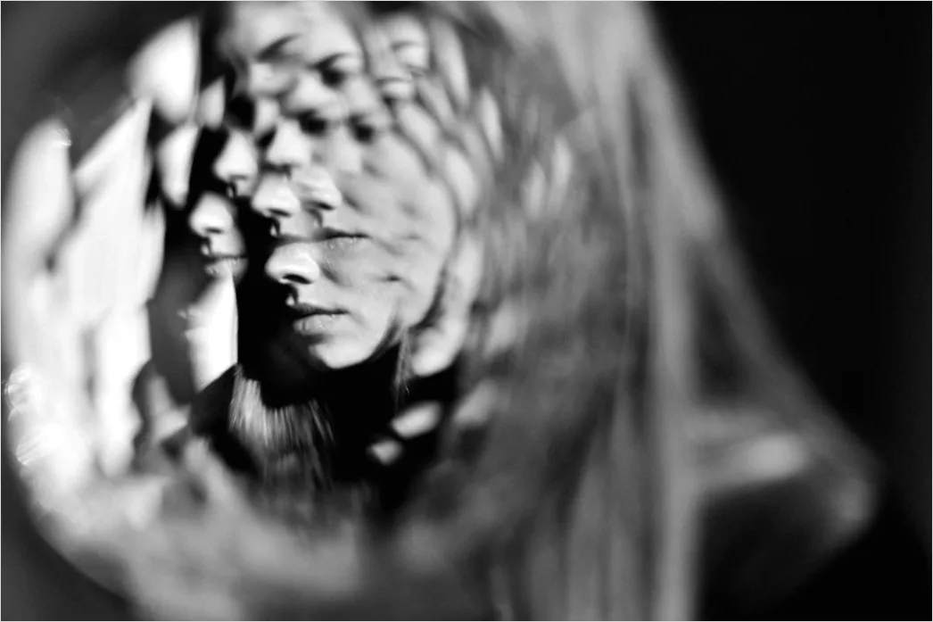 Detail Artistic Portrait Double Exposure Nature And Number 4