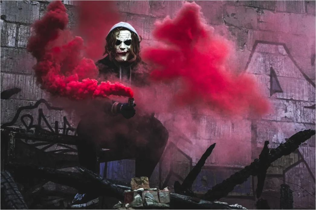 Detail Artistic Portrait Woman Smoke Color Dramatic Number 11