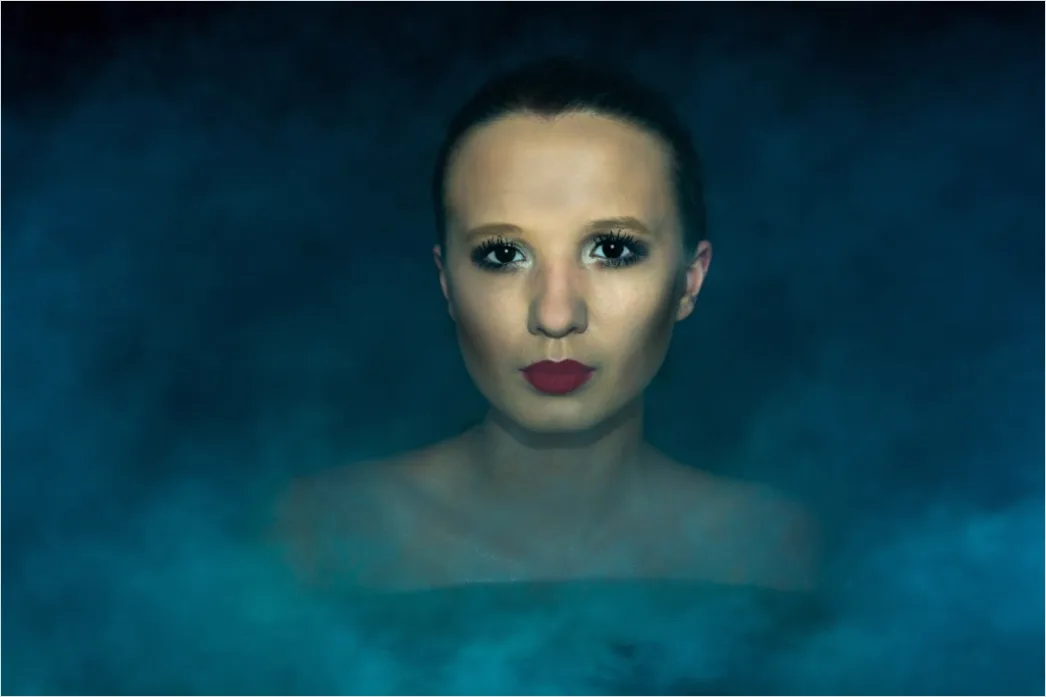 Detail Artistic Portrait Woman Smoke Color Dramatic Number 13