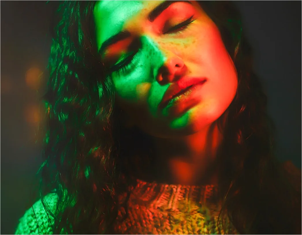 Detail Artistic Portrait Woman Smoke Color Dramatic Number 15