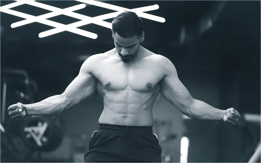 Detail Athletic Man Portrait Gym Fitness Confident Look Number 13